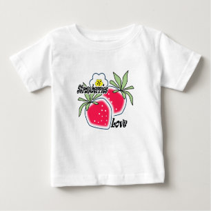 Love strawberries . baby T-Shirt