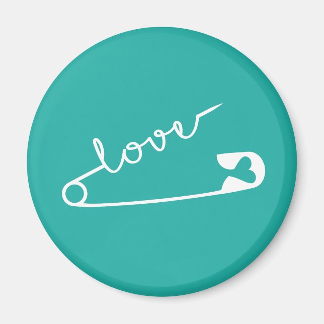 Love Strength Together Aqua Magnet (Front)