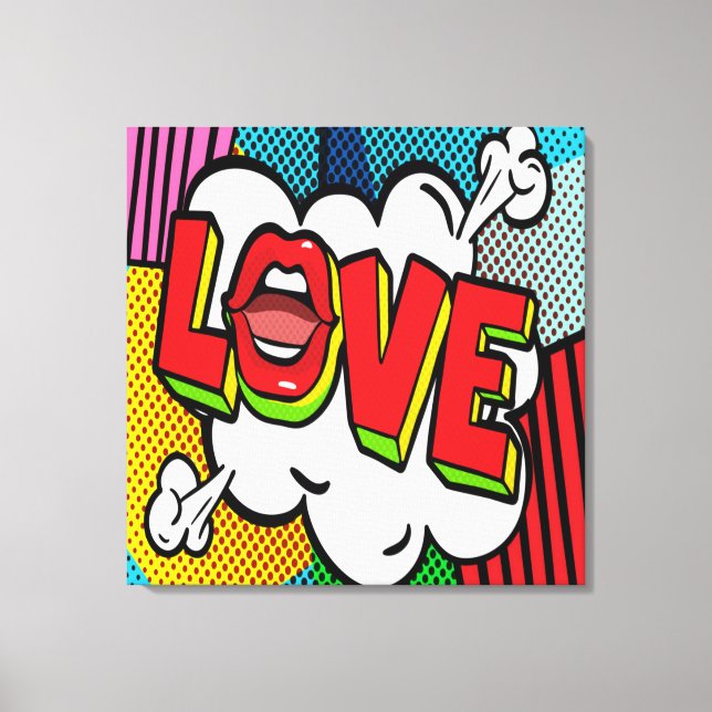 LOVE Stretched Canvas Print (Front)