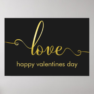 "Love" Stylish Valentines Day Poster