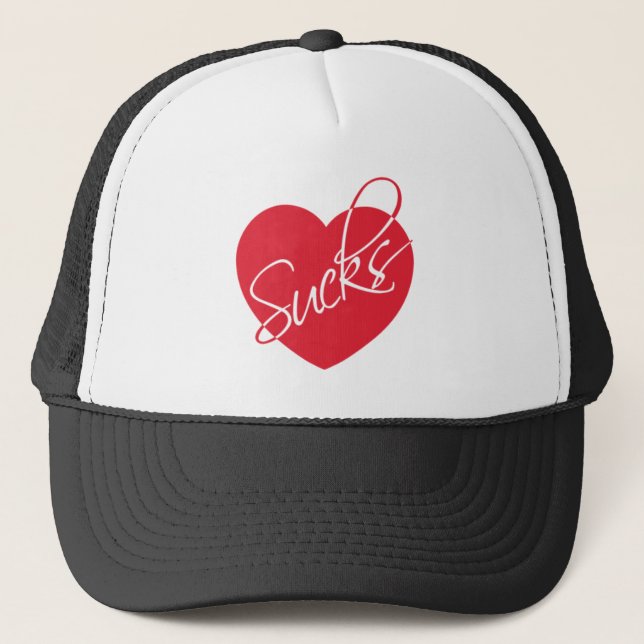 Love sucks trucker hat (Front)