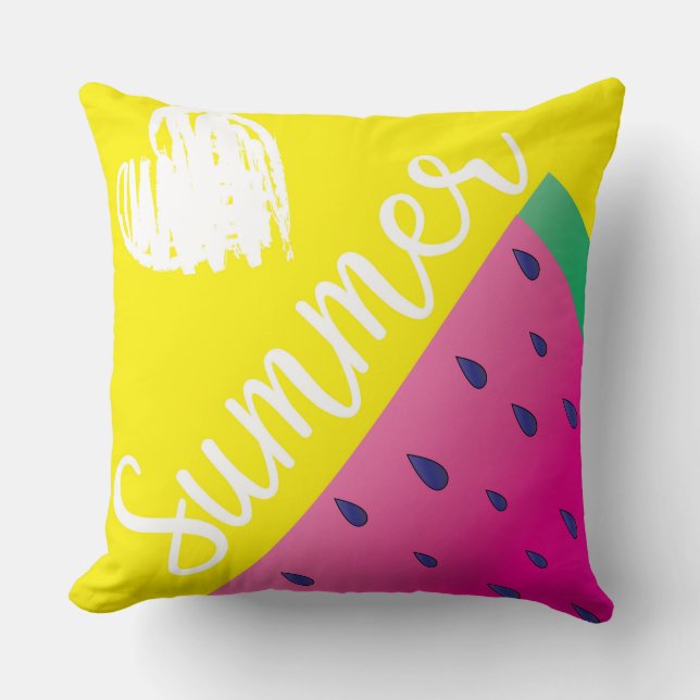 Love Summer Modern Trendy Fun design Cushion (Front)