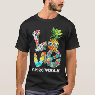 Love Summer Pineapple Flip Flop Endos Nurse Life T-Shirt