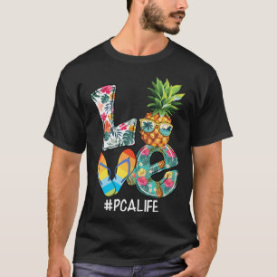 Love Summer Pineapple Tropical Flower Flip Flop PC T-Shirt