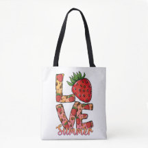 Love Summer Strawberry Tote Bag | Hello Summer Bag