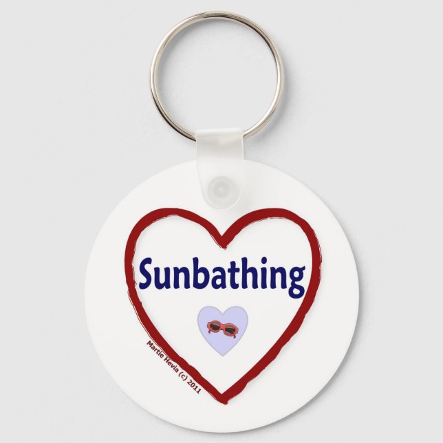 Love Sunbathing Key Ring (Front)