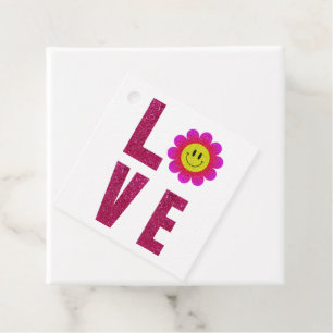 Love Sunflower Favour Tags