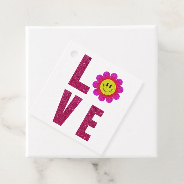 Love Sunflower Favour Tags (In Situ)