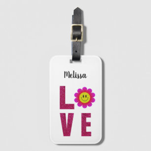 Love Sunflower Luggage Tag