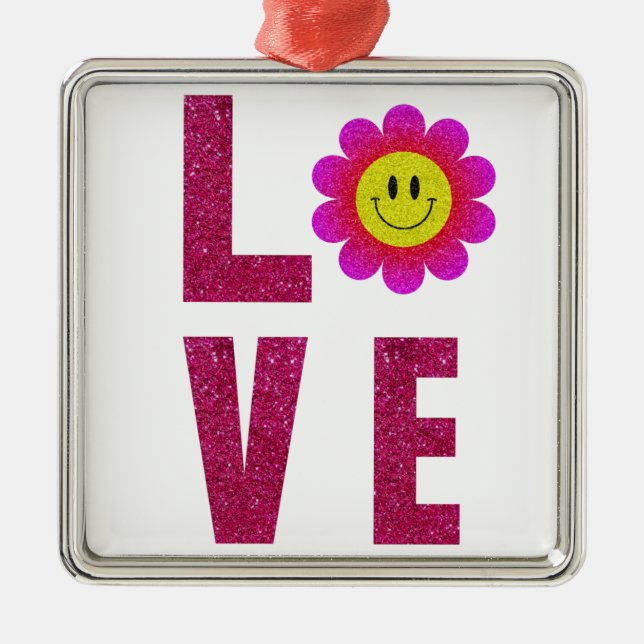 Love Sunflower Metal Tree Decoration (Front)