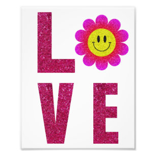 Love Sunflower Photo Print