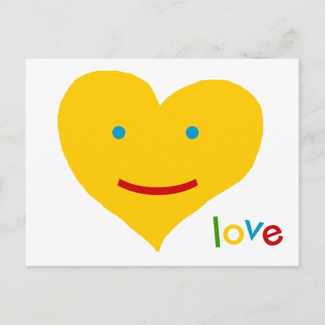 love sunny days - smile postcard (Front)