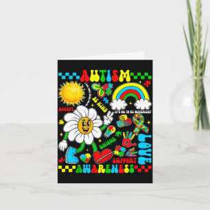 Love support accept autistic autism awareness card