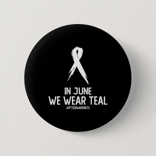 Love Support Ptsd Post Traumatic Stress Disorder A 6 Cm Round Badge (Front)