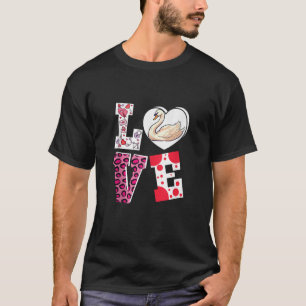 Love Swan Farm Animal Girls Boys Gifts Funny Valen T-Shirt