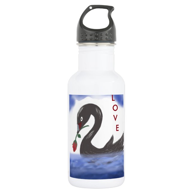 Love Swan Water Bottle (Front)