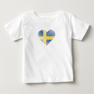 love sweden-01-white baby T-Shirt