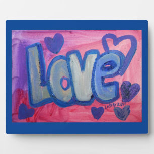 Love Sweet Candy Painting Poem Plaque