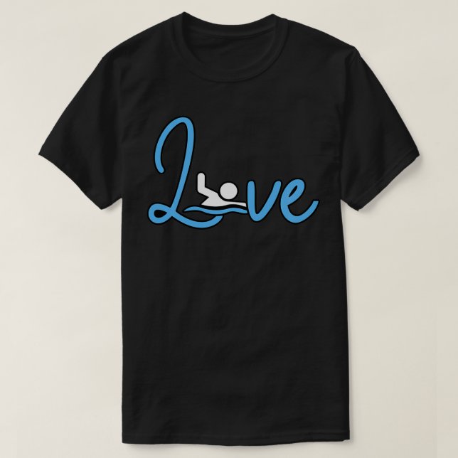 Love Swimming Funny Swimmer Swim Coach Men Women G T-Shirt (Design Front)
