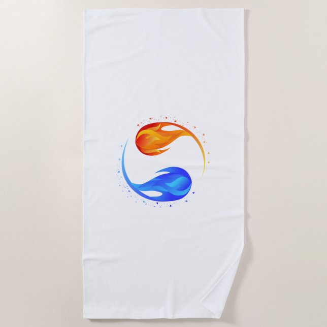 Love Symbol- Beach Towel (Front)