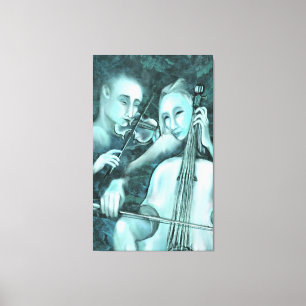 Love Symphony Canvas Print Duet Modern Painting