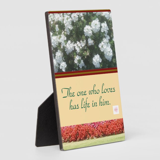 Love, Tabletop Plaque with Easel (Side)