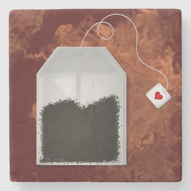 Love Tea Stone Coaster (Front)