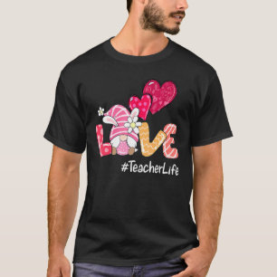 Love Teacher Life Easter Gnome Egg Hunting Basket  T-Shirt