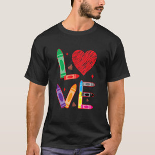 Love Teacher School Happy Valentine's Day T-Shirt