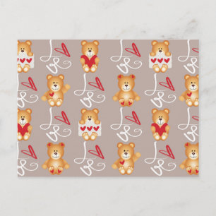 Love Teddy Bear Postcard