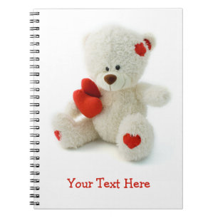 Love Teddy Valentine custom notebook