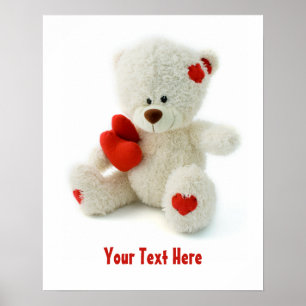 Love Teddy Valentine custom poster