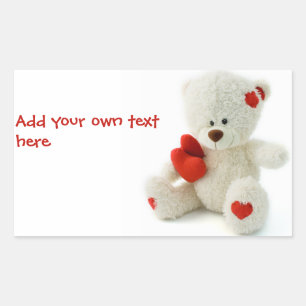 Love Teddy Valentine custom stickers