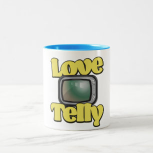 Love Telly Two-Tone Coffee Mug