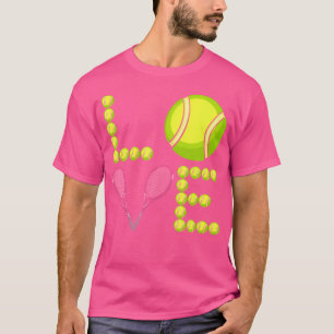 Love Tennis Ball Racket Tennis Coach Player T-Shirt