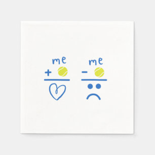 Love Tennis Ball Racquet Court Match Player Gift Napkin