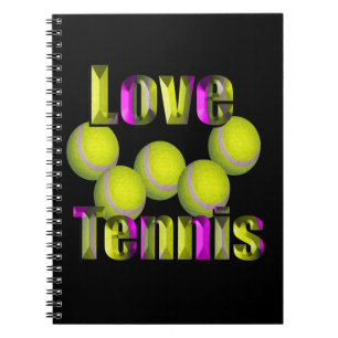 Love Tennis Design, Notebook