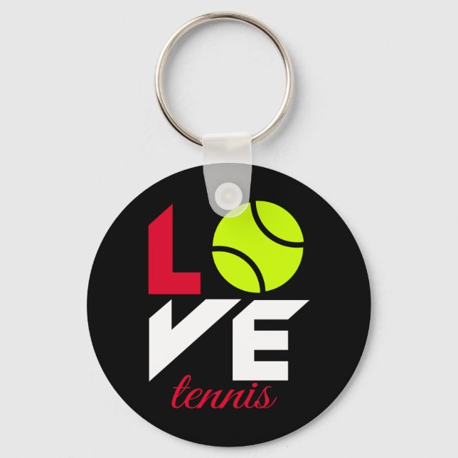 Love tennis key ring (Front)