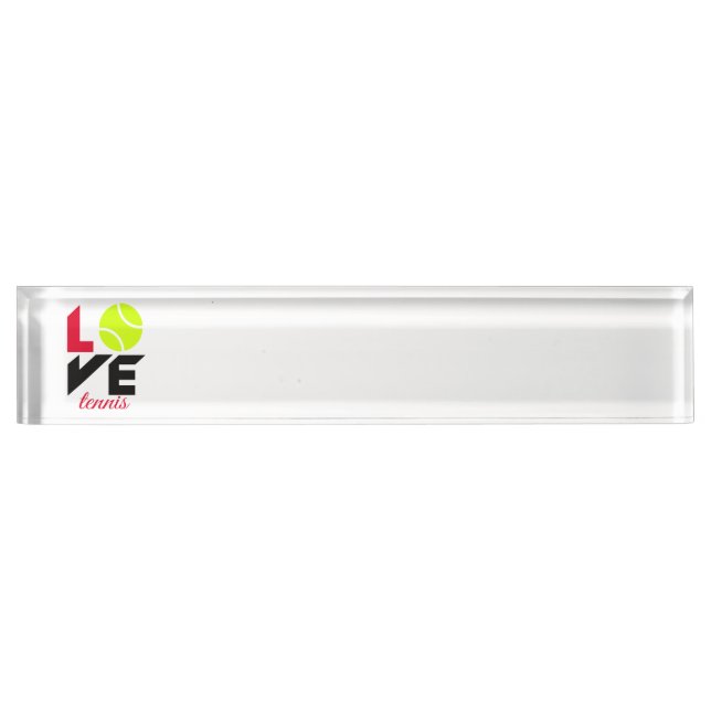 Love tennis nameplate (Front)