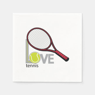 Love tennis napkin