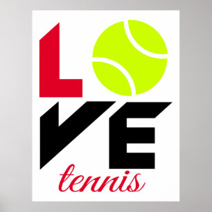 Love tennis poster