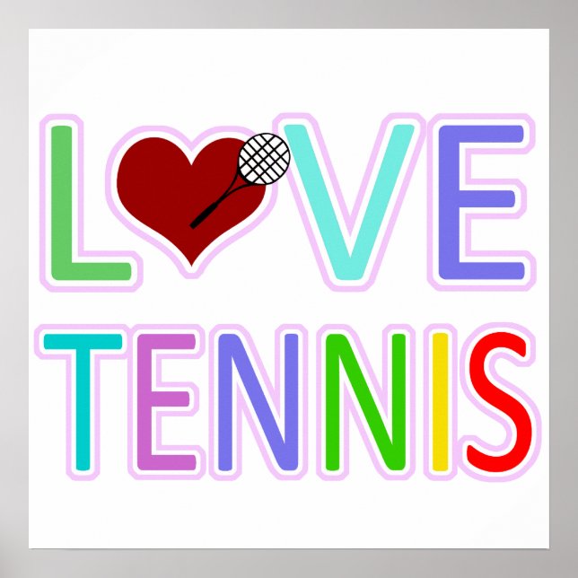 LOVE TENNIS POSTER (Front)