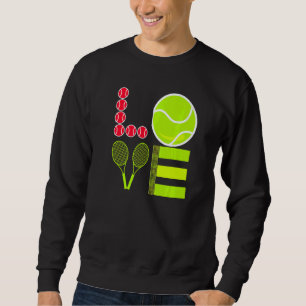 Love Tennis Tennis Ball I Called In Sick To Be He Sweatshirt