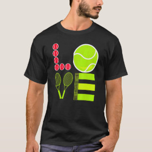Love Tennis  Tennis Ball I Called In Sick To Be He T-Shirt