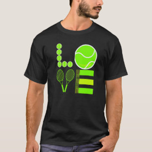 Love Tennis  Tennis Ball I Called In Sick To Be He T-Shirt