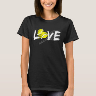 Love Tennis Trainer Player Coach Racket Sport Ball T-Shirt