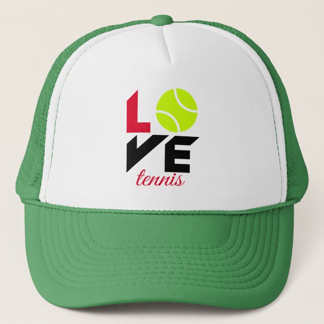 Love tennis trucker hat (Front)