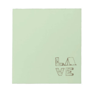 Love Tent Camping Notepad