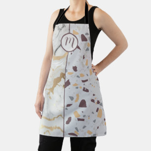 Love Terrazzo-Marble Custom Initial Apron