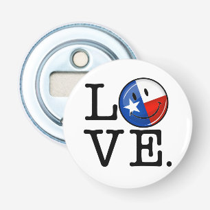 Love Texas Smiling Flag Bottle Opener